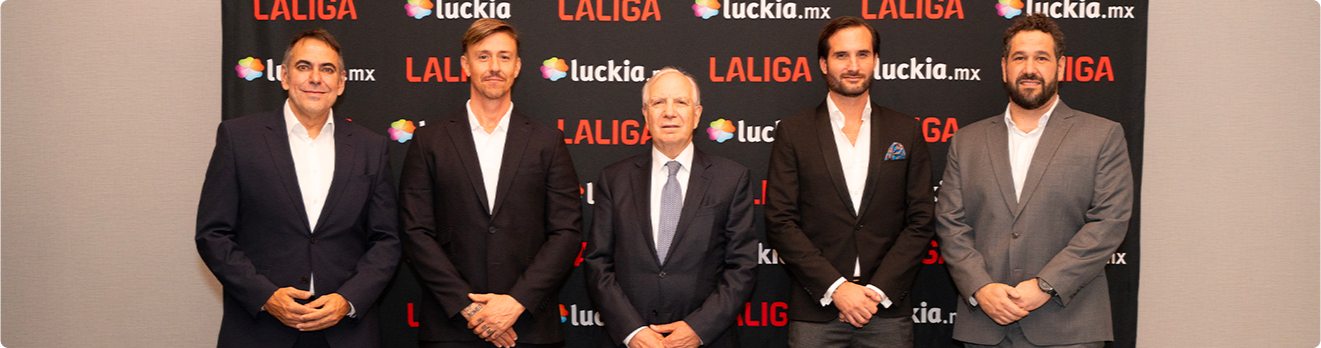 Presentación del acuerdo entre Luckia y LALIGA en México